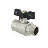 Кран кульовий Raftec BLACK PN40 ЗВ 1/2" метелик DRB11