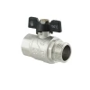 Кран кульовий Raftec BLACK PN40 ЗВ 3/4" метелик DRB21