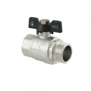 Кран шаровой Raftec BLACK PN40 ЗВ 3/4" бабочка DRB21