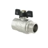 Кран кульовий Raftec BLACK PN40 ЗВ 3/4" метелик DRB21