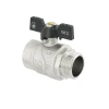 Кран шаровый Raftec BLACK PN40 ЗВ 1" бабочка DRB31