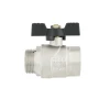 Кран шаровый Raftec BLACK PN40 ЗВ 1" бабочка DRB31