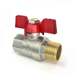 Кран кульовий Raftec RED PN40 ЗВ 1/2" метелик CBB-011