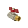 Кран шаровый Raftec RED PN40 ЗВ 1/2" бабочка CBB-011