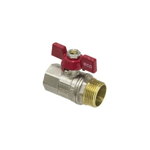 Кран кульовий ЭКО PN20 ЗВ 3/4" EKB-21 метелик