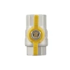 Кран шаровый Raftec YELLOW PN40 ВВ 1/2" бабочка GRB1