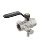 Кран шаровой с дренажом Raftec BLACK DN15 1/2" ВВ WDRH01
