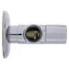 Кран кутовий з керамічним запірним елементом Raftec PN10 ЗЗ 1/2"x1/2" VKE6001
