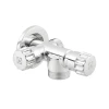 Кран приладовий вентильний Raftec Silver 1/2"х 1/2"х3/4" VBE010102