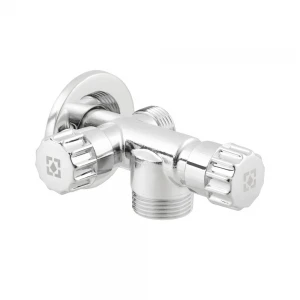 Кран приладовий вентильний Raftec Silver 1/2"х 1/2"х3/4" VBE010102