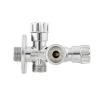 Кран приладовий вентильний Raftec Silver 1/2"х 1/2"х3/4" VBE010102