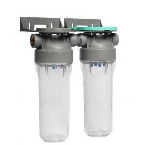Колба механічного очищення прозора Ecosoft 2P DUPLEX PET 3/4" 2,5"х10" 8 бар