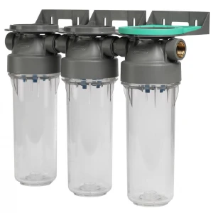 Колба механічного очищення прозора Ecosoft 2P TRIPLEX PET 3/4" 2,5"х10" 8 бар