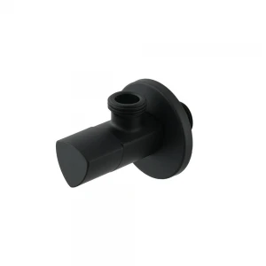 Кран приладовий кутовий Raftec Relo Black 1/2" VKB80101