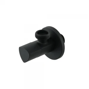 Кран приладовий кутовий Raftec Relo Black 1/2"x3/4" VKB80102