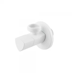 Кран приладовий кутовий Raftec Relo White 1/2"x3/4"