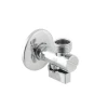 Кран приладовий кутовий з фільтром Raftec Silver 1/2" KFH0101