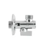 Кран приладовий кутовий з фільтром Raftec Silver 1/2" KFH0101