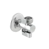 Кран приладовий кутовий з фільтром Raftec Silver 1/2"x3/4" KFH0102