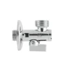 Кран приладовий кутовий з фільтром Raftec Silver 1/2"x3/4" KFH0102