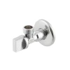Кран приладовий кутовий Raftec Relo Silver 1/2" KH0101