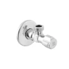 Кран приладовий кутовий Raftec Silver ABS four ribs handle 1/2"x3/4" VFE0102