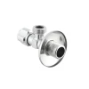 Кран приладовий кутовий Raftec Silver ABS four ribs handle 1/2"x3/4" VFE0102