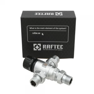 Трехходовой смесительно-распределительный клапан Raftec 3/4" RTSM02