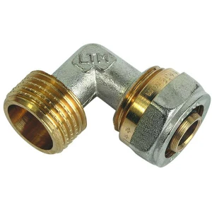 Колено неразборное металлопластиковое ЭКО ЗЗ 16x1/2"