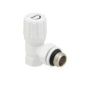Клапан радіаторний кутовий Raftec WHITE 1/2"х1/2" (подача) DVRK11-W