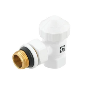 Термостатический угловой клапан Raftec WHITE 1/2"х1/2" М30x1,5 DKPT11-W