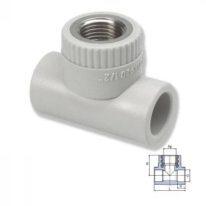 Тройник ровный Ekoplastik 32х1" STKI03232X