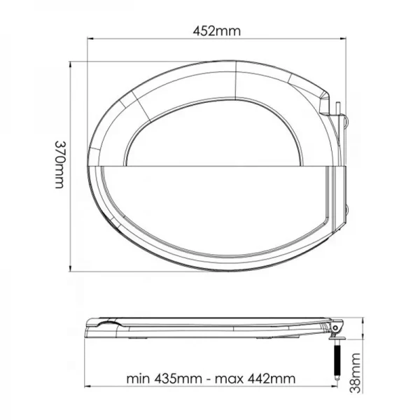 Сидіння для унітаза з малюнком Nova 20121N "Море"
