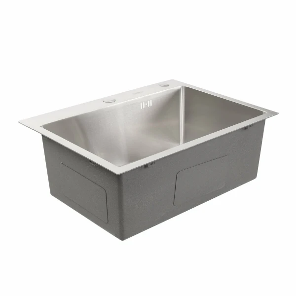 Кухонна мийка Platinum Handmade 600х450х220 (товщина 3,0/1,5 мм + дозатор в комплекті)