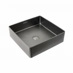 Умивальник Platinum Handmade 400x400 мм PLATINUM PVD чорний
