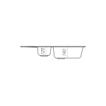 Гранітна мийка для кухні Platinum 7850W KESSAN глянець Мікс