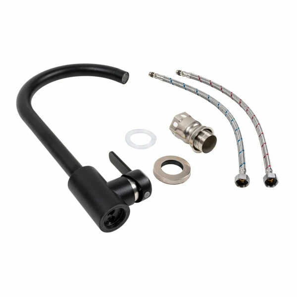 Кухонний змішувач Platinum 7990 NEST Чорний матовий