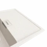 Гранітна мийка для кухні Platinum 8650 DIAMOND матова (топаз)