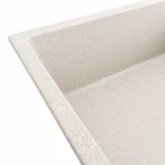 Гранітна мийка для кухні Platinum 8650 DIAMOND матова (топаз)