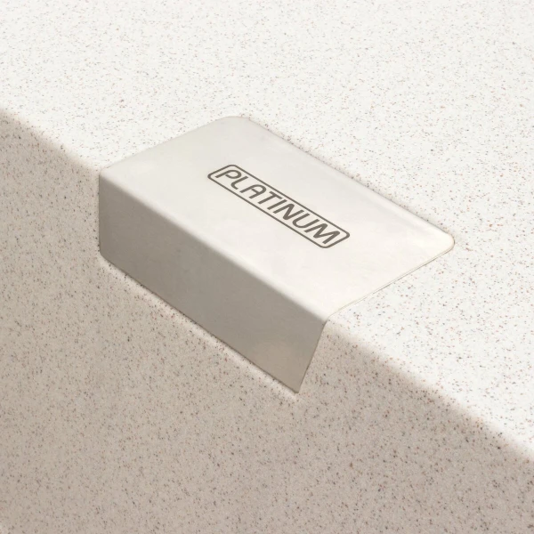 Гранітна мийка для кухні Platinum 8650 DIAMOND матова (топаз)