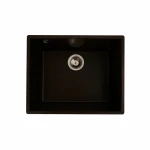 Гранітна мийка для кухні Platinum 5444 OASIS матова Шоколад