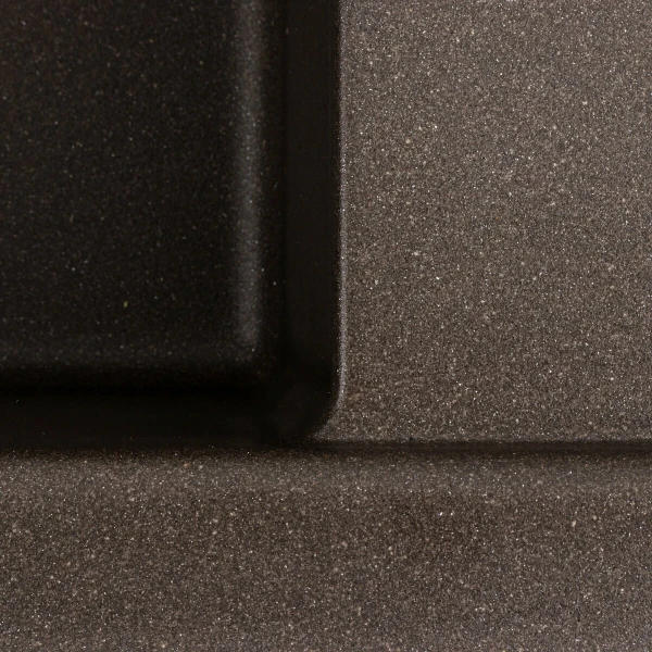 Гранітна мийка для кухні Platinum 7850 CUBE матова Темна скеля