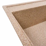 Гранітна мийка для кухні Platinum 7950 AZURIT матова Карамель