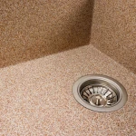 Гранітна мийка для кухні Platinum 7950 AZURIT матова Карамель