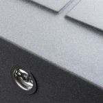 Гранітна мийка для кухні Platinum 6550 LOTOS матовий Сірий Мусон