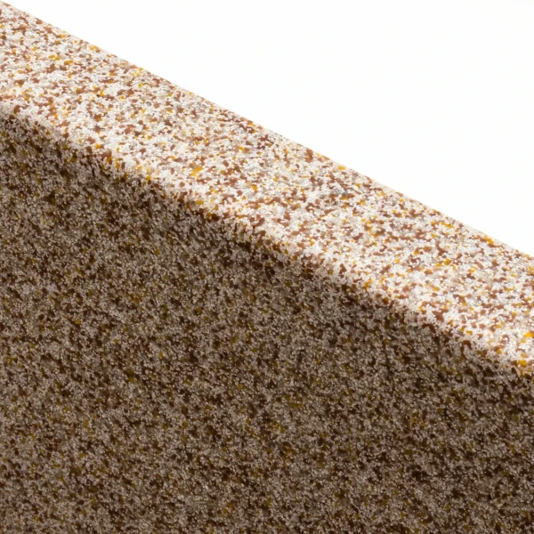 Гранітна мийка для кухні Platinum 4040 RUBA матова карамель