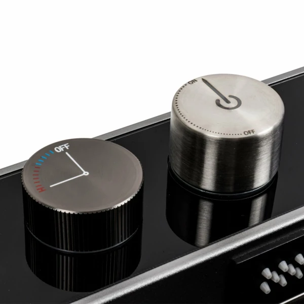 Кухонна мийка чорна Platinum Handmade "ВОДОСПАД" PLATINUM 75×46D PVD