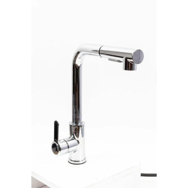 Змішувач кухонний з висувною лійкою FC-1 Platinum (polished)
