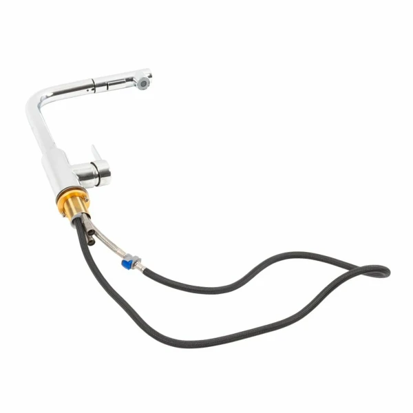 Змішувач кухонний з висувною лійкою FC-1 Platinum (polished)