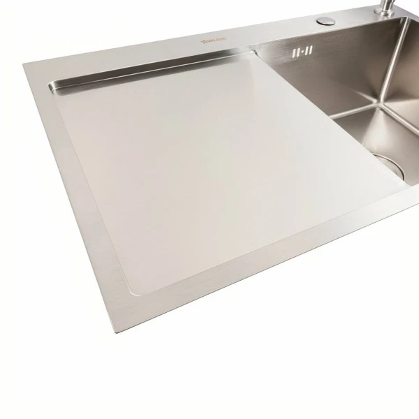 Кухонна мийка CM 78*50 R нержавійка VALESO Handmade (круглий сифон 3,0/0,8)